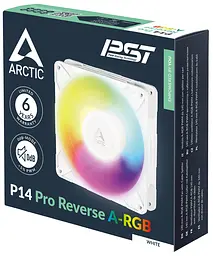 Вентилятор Arctic P14 PRO 140MM Reverse A-RGB White (ACFAN00324A) - мініатюра 6