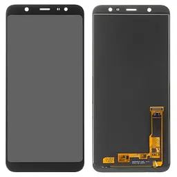 Дисплей для Samsung A605 Dual Galaxy A6+ (2018), чорний, з регулюванням яскравості, Best, без рамки, (TFT)