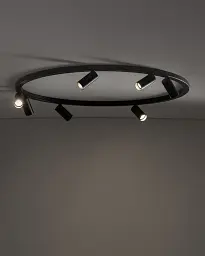 Люстра Nowodvorski 11944 Fourty Round GU10 R35 7x10W IP20 чорна - мініатюра 2