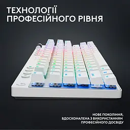Клавіатура Logitech G PRO X TKL LightSpeed Tactile White (920-012148) [102872] - мініатюра 10