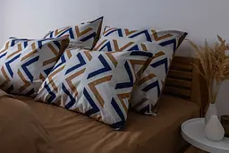 Комплект постільної білизни ТЕП Soft dreams Geometry Pasion двоспальний коричневий з білим (2-03858_25909) - мініатюра 5