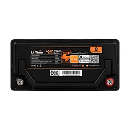 Акумуляторна батарея літій-залізо-фосфатна з Bluetooth 12.8В 100А*год LiFePO4 LiTime H190 L12V100-100-H190-BT-4-AC150 (44-00515) - мініатюра 9