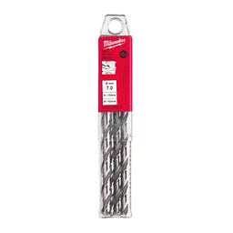 Свердло по металу HSS-G MILWAUKEE DIN340, діаметр 7,0x157х102мм, подовжене, (10шт), пластикова коробка