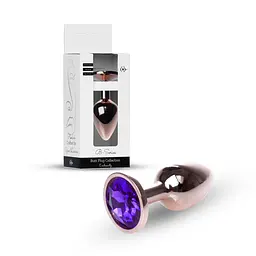 Анальна пробка - Jewellery Red Gold Plug Purple - мініатюра 1