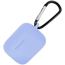 Чохол-накладка DK Silicone Candy Friendly з карабіном для Xiaomi QCY T10/T10 Pro/T11 (lilac)
