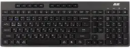 Клавіатура бездротова 2E KS280, чорний, bloetooth/2.4GHz USB, 10 окремих мультимедійних клавіш, 1xAA, EN/UA (2E-KS280WBGR_UA)