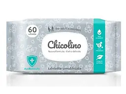 Вологі серветки CHICOLINO антибактеріальна 60шт