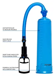Помпа для пеніса ToyJoy Power Pump, 23 см (блакитний) - мініатюра 2