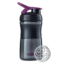 Шейкер спортивний BlenderBottle SportMixer Flip 20oz/590 мл Black/Plum (SM 20oz Black/Plum) - мініатюра 1