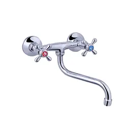 Змішувач для кухні настінний Agua Toledo C040 CV017359, Хром