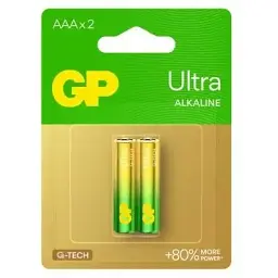 Батарейка GP AAA LR03 ULTRA Alcaline х 2 (24AUETA21-2BC2 / 4891199027642)