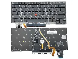Клавіатура для Lenovo ThinkPad X1 Carbon 8th Gen (UA Black з підсвічуванням). Оригінал