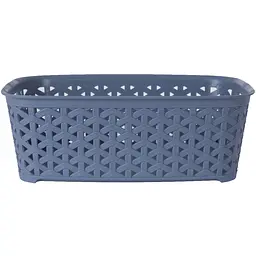 Кошик Diomedea без кришки 26x19.5x9.1 см 3 л сіро-блакитний (К10-121)  - мініатюра 2