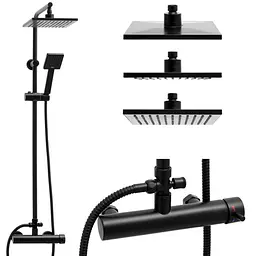 Душова система Yoka Tiki-Blk black BP.TIKI-BLK, Чорний матовий - мініатюра 3