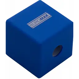 Точилка Buromax CUBE RUBBER TOUCH пластиковий корпус контейнер (BM.4757-1) - мініатюра 3