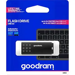 USB флеш накопичувач Goodram 128GB UME3 Black USB 3.0 (UME3-1280K0R11) - мініатюра 3