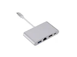 Адаптер Dynamode Multiport USB 3.1 Type-C to HDMI-RJ45