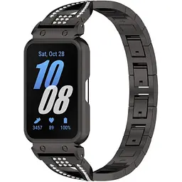 Ремінець-бампер DK Samsung Galaxy Fit3 (R390) Metal Band Fitlink Diamond (black) - мініатюра 2