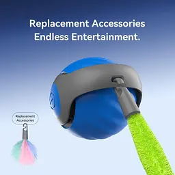 Перезаряджається інтерактивна котяча голочка синього кольору Speedy Sprint Ball Toy для Cat Type-C - мініатюра 5