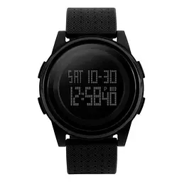 Наручний годинник Skmei 1206 Black - Black (12369)