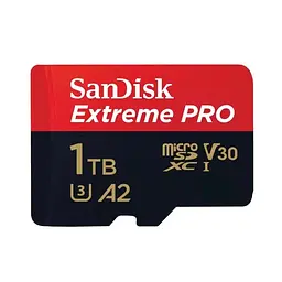 Карта пам'яті microSDXC (UHS-1 U3) SanDisk Extreme Pro A2 1TB class 10 V30 (R200MB/s, W140MB/s) (adapter)