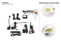 Штатна автомагнітола EasyGo M10-3-32-MLX QLED Mitsubishi Lancer X - мініатюра 2