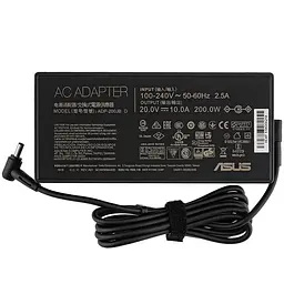 Блок питания для ноутбука Asus 20V 10A 200W 4.5*3.0мм-PIN чорний RECTANGULAR - мініатюра 2