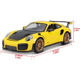 Ігрова автомодель Maisto Porsche 911 GT2 RS 1:24 (31523 yellow) - мініатюра 14