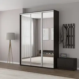 Шафа-купе Idea серія 6 180 x 45 x 210 см Венге темний Дзеркало
