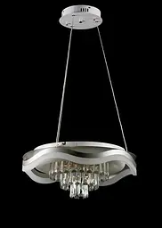 Світлодіодна люстра Splendid Ray C305/1+1 LED (CH) з кришталем, біло-золота, 40 Вт - мініатюра 3