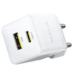 МЗП Baseus Palm Fast Charger 30W (1USB-A/1C) (P1011160A) Moon White - мініатюра 3