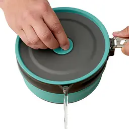 Каструля Sea To Summit Frontier UL Collapsible Pot w/Sack 2.2 L Aqua Blue (1033-STS ACK025021-390202) - мініатюра 4