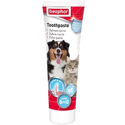 Зубна паста для собак і котів Beaphar Toothpaste зі смаком печінки 100 г