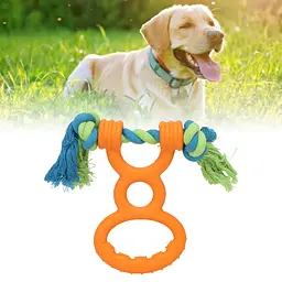 Іграшка-канат для собак Derby Dog Rope Toy with TPR Tug Handle - мініатюра 4
