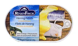 Філе оселедця Rugen Fisch Heringsfilets in Senf-Creme 200 г