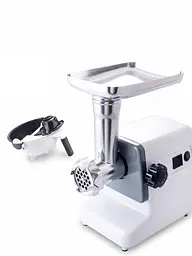 М'ясорубка електрична Crownberg CB 4211, тертка-овочерізка з контейнером Veg Cutter