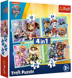 Набір Пазли - (4в1) - "Щастливий патруль" / Nickelodeon "Щенячий патруль"
