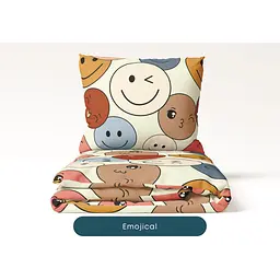 Комплект постільної білизни ТЕП Happy Sleep Duo Emojical полуторний різнокольоровий (2-04008_26623) - мініатюра 4