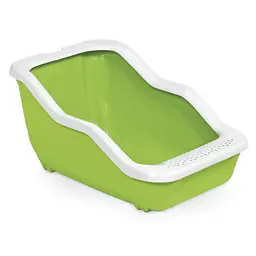 Туалет для кішки з рамкою MPS Netta Open Light Green 54x39x29 см