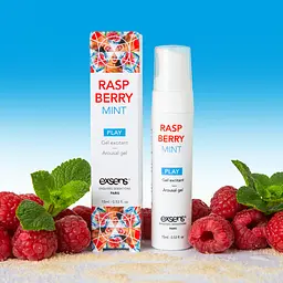 Стимулюючий гель для клітора або оральних ласок, 15 мл (полуниця) EXSENS Kissable Raspberry Mint - мініатюра 2