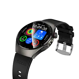 Смарт-годинник Hoco Y40 38mm, 315 mAh, IP67 Smart watch (call version) Black (6942007672078) - мініатюра 5