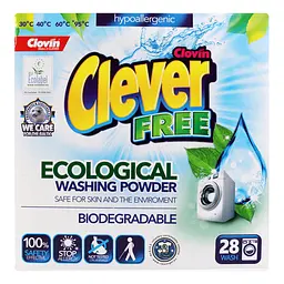 Пральний порошок Clever Free 1.68 кг (040-1241) - мініатюра 2
