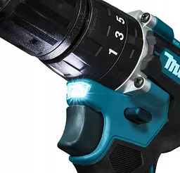 Шурупокрут-дриль з ударним режимом акумуляторний Makita DHP487Z (40 Нм, 1.5-13 мм, BL, LXT, без акумуляторів та зарядного пристрою) - мініатюра 7