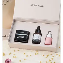 Набір для обличчя Keenwell Snow Drops Tensilift ліфтинг та омолодження: крем + сироватка для обличчя + сироватка для очей - мініатюра 2