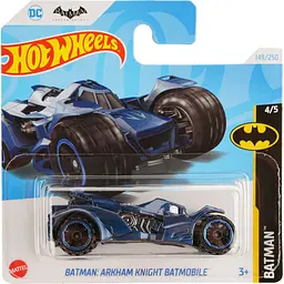 Набір: Базова машинка Hot Wheels Batman: Arkham Knight Batmobile синя (5785) + Базова машинка Hot Wheels Than And Now 83 Chevy Silverado синя (5785) - мініатюра 2