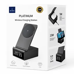 Бездротова зарядна станція WiWU WI-W011 2в1 15W для iPhone та AirPods - мініатюра 8