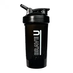 Шейкер Brave U Shaker Premium чорний 500 мл (1086-2022-10-2344)