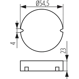 Блок живлення Kanlux Circo N LED 12VDC 10W (24242) - мініатюра 4