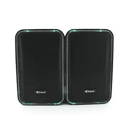 Колонки Kisonli X21B, 2x10W, USB/RGB light/BT, DC: 5V/1-2A, Black, BOX, Q15 - мініатюра 3