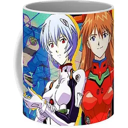 Кухоль GeekLand Evangelion Євангеліон Рей проти Аска EV 02.01 330 мл білий - мініатюра 3